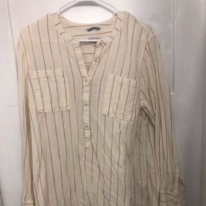 Natural Colors Stripped Linen Shirt